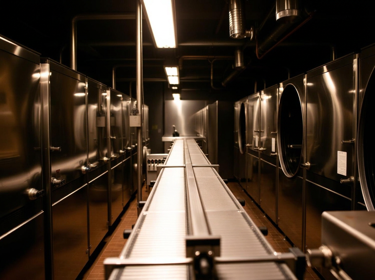 Kaltsterile Abfüllung des Winzerglühweins im Weingut